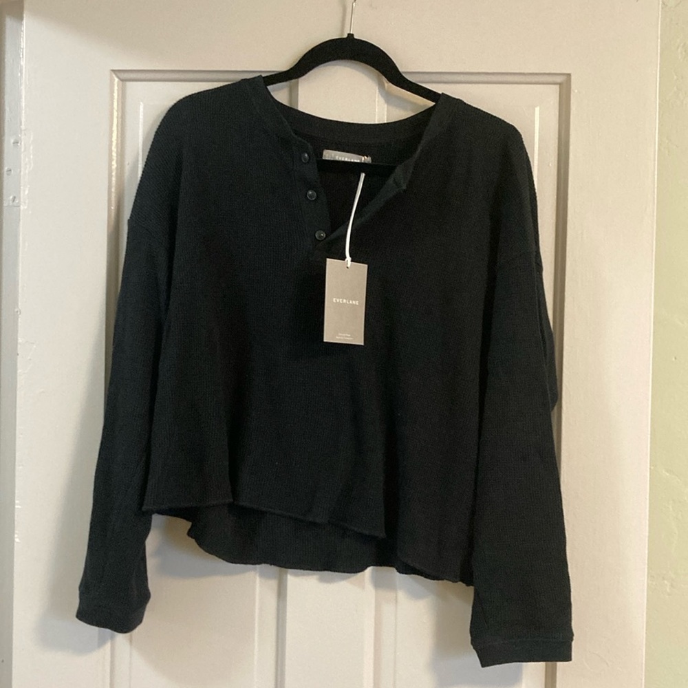 Everlane organic waffle Henley